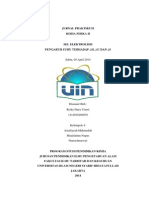 Jurnal Praktikum Kimia Fisika II, Sel Elektrolisis