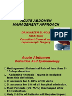 ACUTE ABDOMEN-Approach To Managment-Hazem