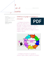 Dinámicas de Grupo en Inteligencia Emocional - Inteligencia Emocional en El Trabajo Docente