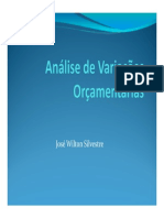 Analise de Variação Orçamentária