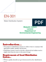 Water Distribution System: Mubashir Saleem Lecturer Department of Environmental Engineering