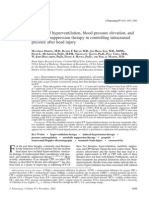 Efficacy of Hyperventilation, Blood Pressure Elevation, and Metabolic Suppression Therapy in Controlling Intracranial Pressure After Head Injury