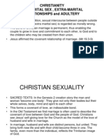 Christianity Premarital Sex, Extra-Marital Relationships and Adultery