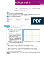 Opérations Sur Les Nombres Relatifs