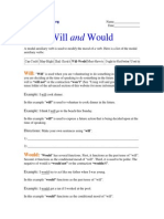 Modal Auxiliary Verbs - Will and Would