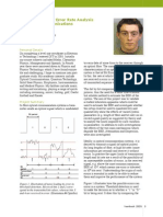 Eye Patterns' and Error Rate Analysis in Optical Communications