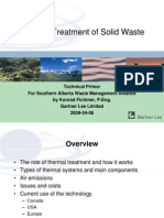 Thermal Treatment of Solid Waste