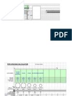 Pipe Spacing Calculator