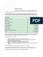 M1 - A3 Calculating Inventory - Finlon Upholstery Inc