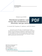 Distributed Predictive Control For Energy Hub Coordination in Coupled Electricity and Gas Networks