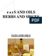 Fats and Oils Herbs and Spices