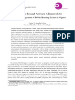 The Pragmatic Research Approach - A Framework For Sustainable Management of Public Housing Estates in Nigeria