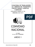 Convenio de Sindicato de Camioneros