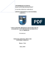 Aplicación Del Programa Geo-Slope para El Analisis de La Estabilidad de Taludes en La I.E. La Libertad