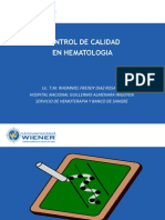 Control de Calidad en Hematologia