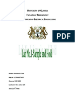 Sample and Hold Assignment