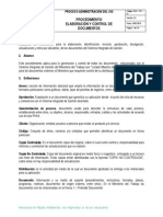 Procedimiento Elaboración y Control de Documentos Version 2 PDF