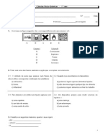 Teste 7 Ano - Materiais