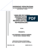 Analisis de Daños Presentados en Compresores Reciprocantes para Refrigeración