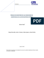 Análisis de Monitoreo de Las Condiciones de Competencia en El Sector Eléctrico de Perú