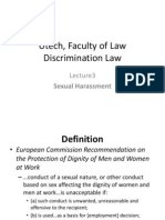 Utech, Faculty of Law Discrimination Law: Sexual Harassment