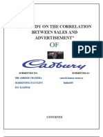 To Study On The Correlation Between Sales and Advertisement"