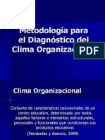 Metodologia para El Diagnostico Del Clima Organizacional