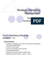 Strategic Marketing Key Learnings RevB