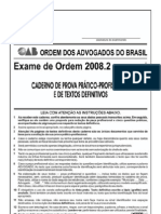 Exame OAB 2008-2 Prova Prático Profissional - Direito Do Trabalho