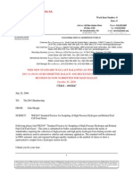 ASTM WK5847 - 2009 - Standard Practice For Sampling High Pressure Hydrogen and Related Fuel Cell Feed Gases - Draft