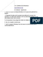 Pasos para Crear El Correo Electronico