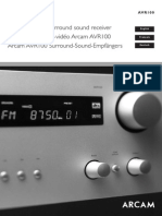 Arcam AVR 100 Manual