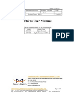 F8914 ZigBee Terminal User Manual