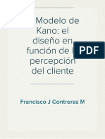 El Modelo de Kano: El Diseño en Función de La Percepción Del Cliente