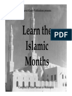 Learn The Islamic Months