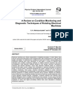 A Review On Condition Monitoring and Diagnostic Techniques of Rotating Electrical Machines