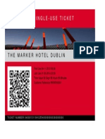 Single-Use Ticket: The Marker Hotel Dublin