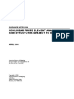 Nonlinear Finite Element Analysis of Side Structures Subject To Ice Loads