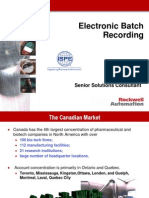 Electronic Batch Recording: Kevin Walls Senior Solutions Consultant