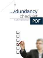 Redundancy Checklist For HR Managers and Employers