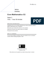 Core Mathematics C2: GCE Examinations Advanced Subsidiary