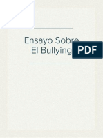 Ensayo Sobre El Bullying