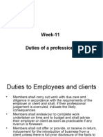 Week-11 Duties of Profession