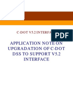 Application Note On Upgradation of C-Dot Dss To Support V5.2 Interface