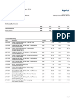 Account Statement - : February 2014