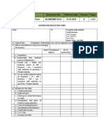 Distributor Application Form F 03 01