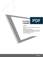 Plasma TV: Owner'S Manual