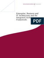 Enterprise Business and IT Architecture and The Integrated Architecture Framework