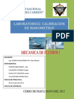 Ensayo de Laboratori - Calibracion de Manometros