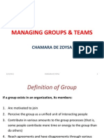 Managing Groups & Teams